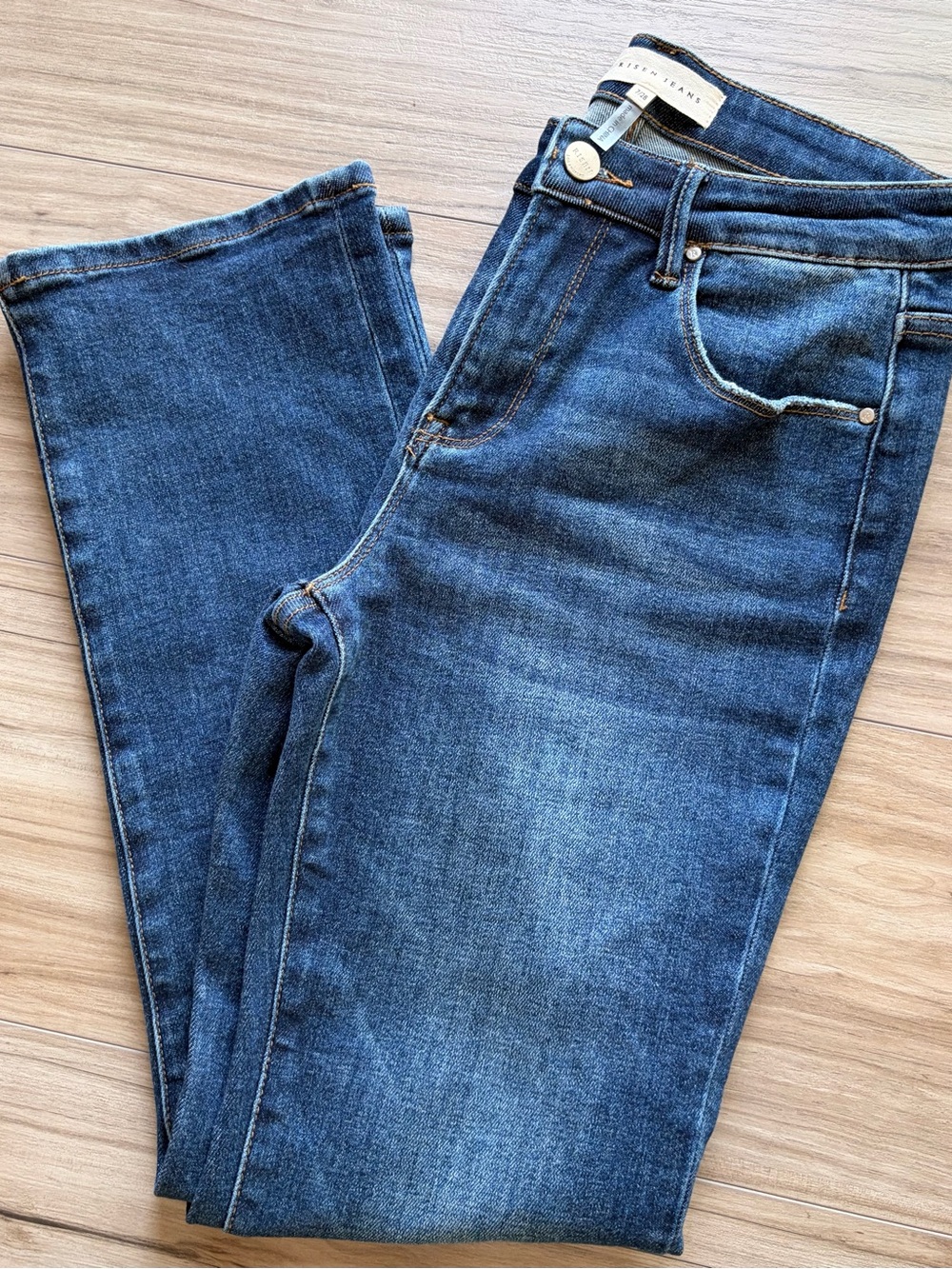 Risen Dark Wash Bootcut Stretch Jeans Size 7/28 - Picture 5 of 5